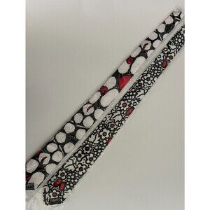 New Georges Dubceuf silk mens Neckties Beaujolais Nouveau Wine Black Red 2pc